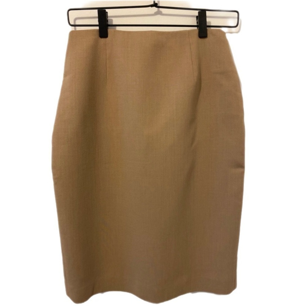 ANN Taylor Tan Wool Petite Skirt